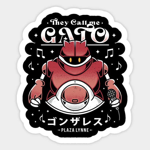 Gato Sticker by Alundrart